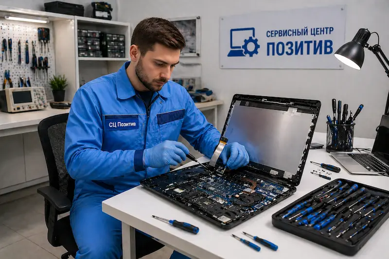 Замена шлейфа матрицы ноутбука в Раменском