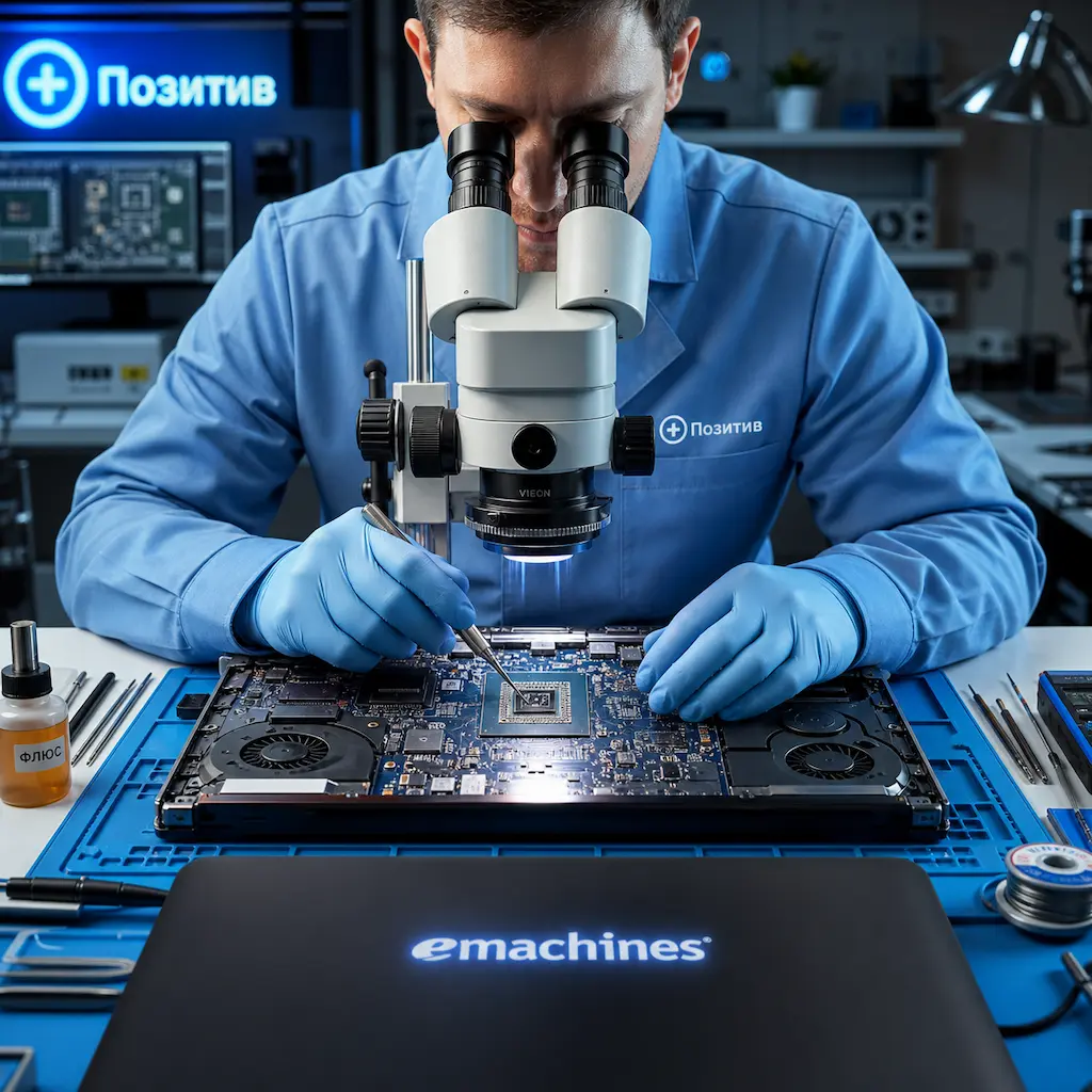 Замена видеокарты ноутбука Emachines в Раменском