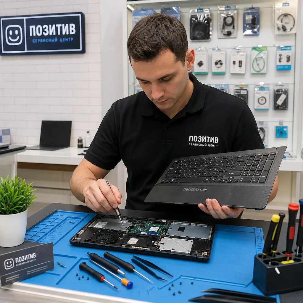 заменить клавиатуру на ноутбуке Packard Bell в Раменском