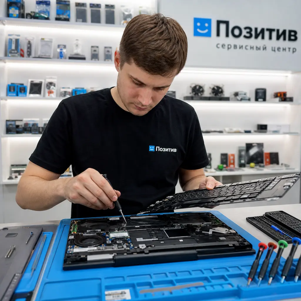 заменить клавиатуру на ноутбуке Samsung в Раменском