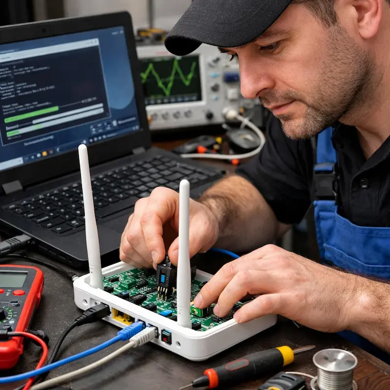 Перепрошивка WiFi роутера в Раменском