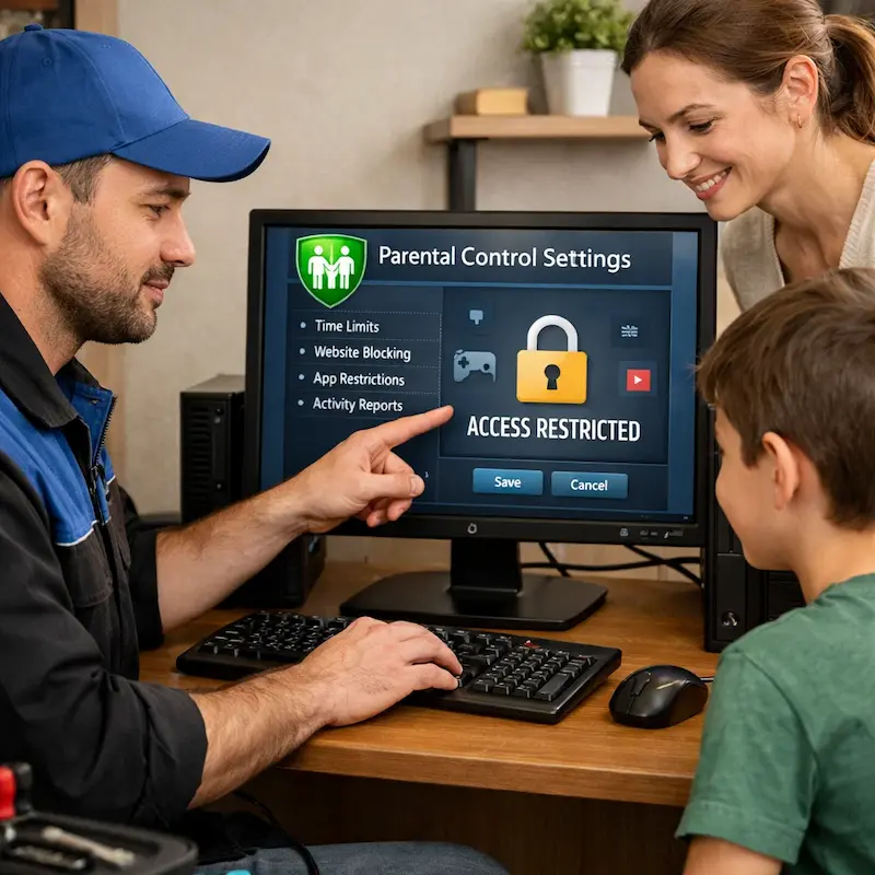 Родительский контроль на компьютере и ноутбуке в Раменском