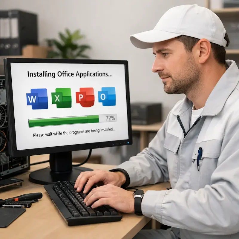 установка офисных программ на компьютер в Раменском
