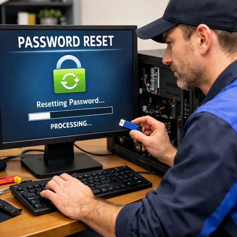 Удаление пароля на компьютере в Раменском