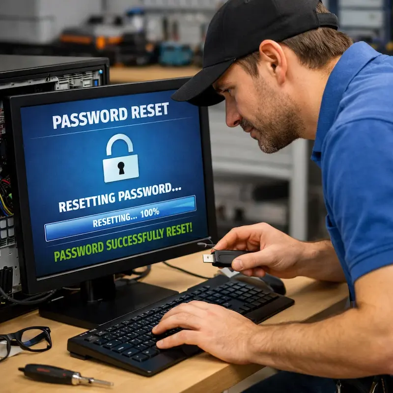 Сброс пароля от компьютера в Раменском