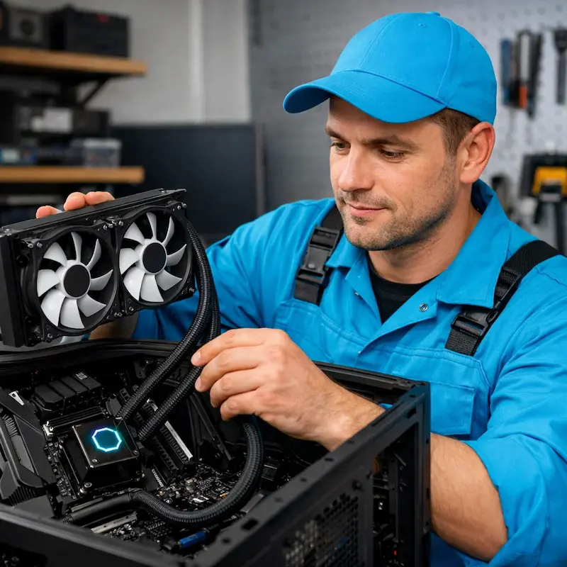 Установка водяного охлаждения на компьютер в Раменском