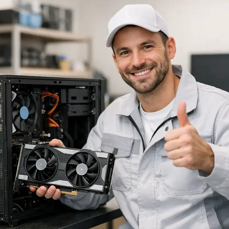 установка видеокарты на ПК в Раменском