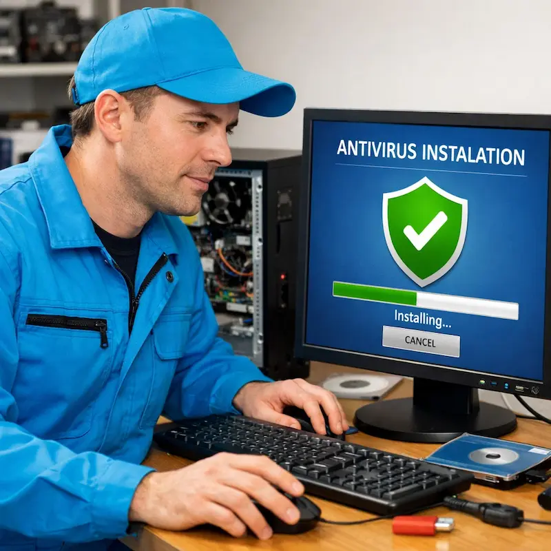 Установка антивируса на ноутбук в Раменском