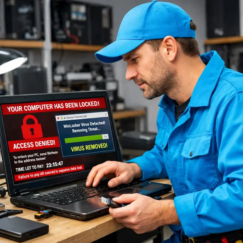 Поможем разблокировать компьютер и ноутбук в Раменском